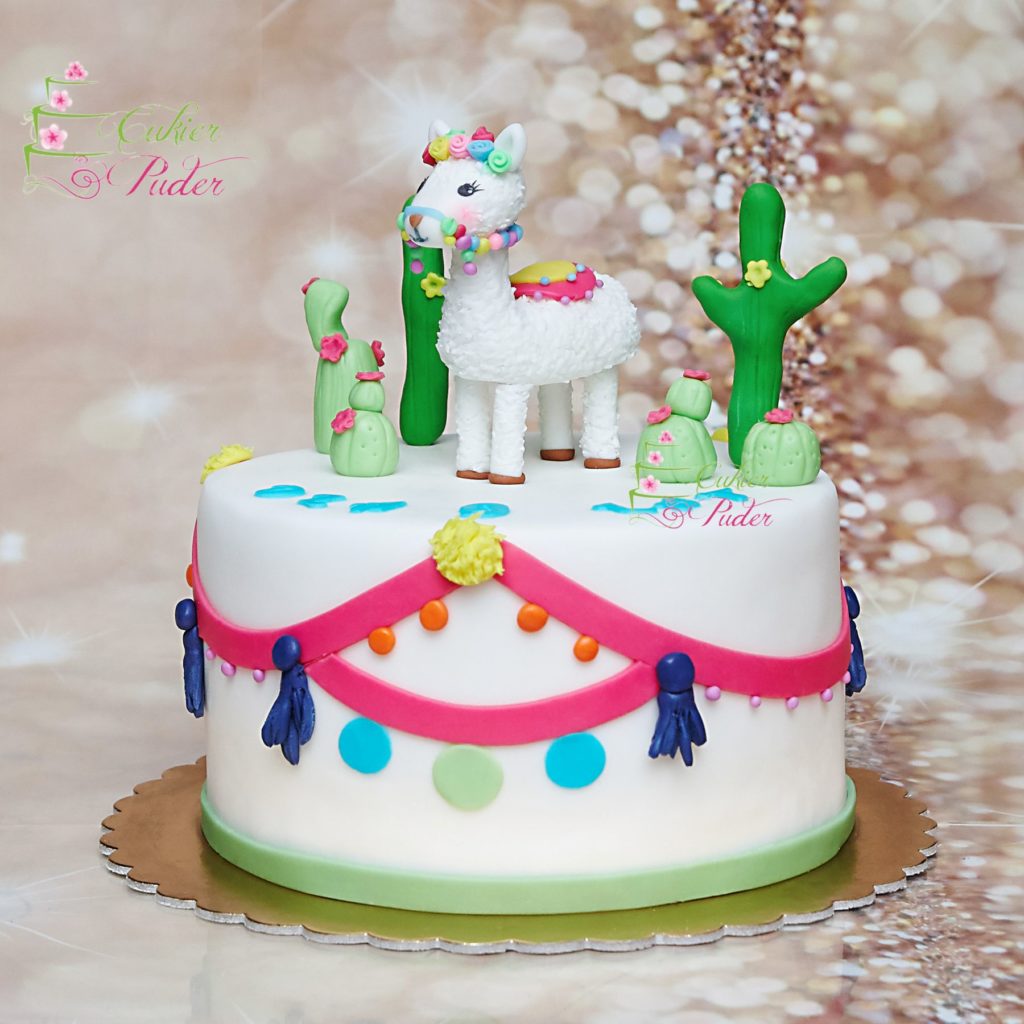 tort na urodziny - urodziny dziecka - minsk mazowiecki - figurka lama - figurki kaktusy - tort dla dziewczynki - tort dla chlopca