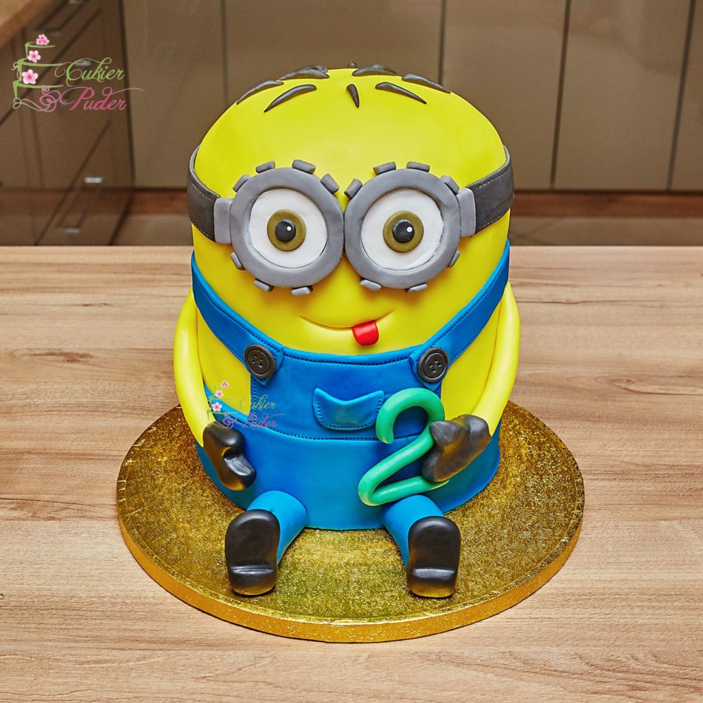 tort na urodziny - urodziny dziecka - minsk mazowiecki - tort 3d - minionek - minionek bob - masa cukrowa - rzezba