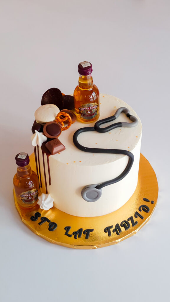 tort urodzinowy - tort na rocznicę - mińsk mazowiecki - słodycze - whiskey - johny walker - chivas regal - jack daniels - ręcznie zdobiony - sto lat